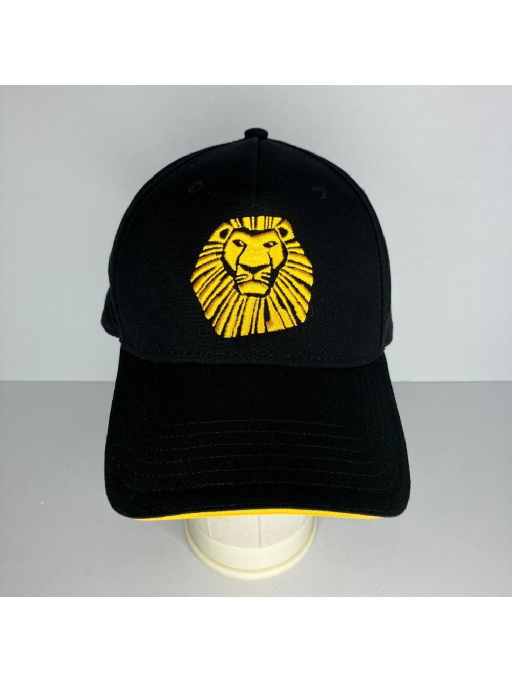 Disney The Lion King Baseball Cap Men's Adjustable Black Yellow Broadway Hat